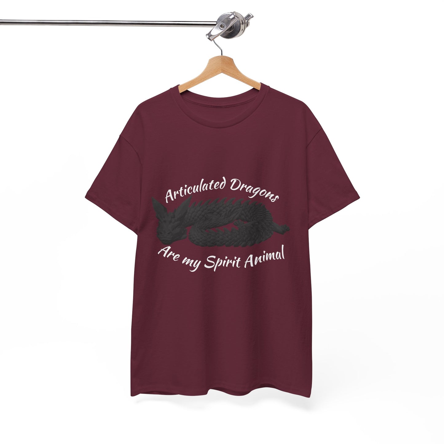 Black Articulated Dragons Spirit Animal Tee, Unisex Cotton T-Shirt, Dragon Lover Gift, Fantasy Apparel, Unique Graphic Tee