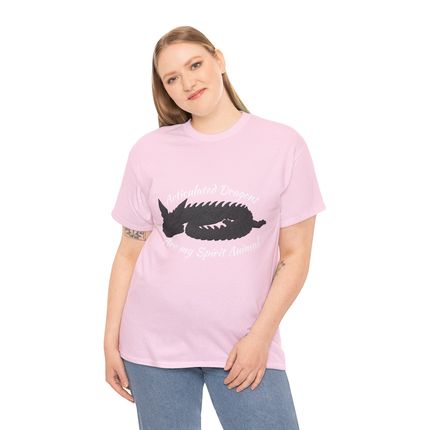 Black Articulated Dragons Spirit Animal Tee, Unisex Cotton T-Shirt, Dragon Lover Gift, Fantasy Apparel, Unique Graphic Tee