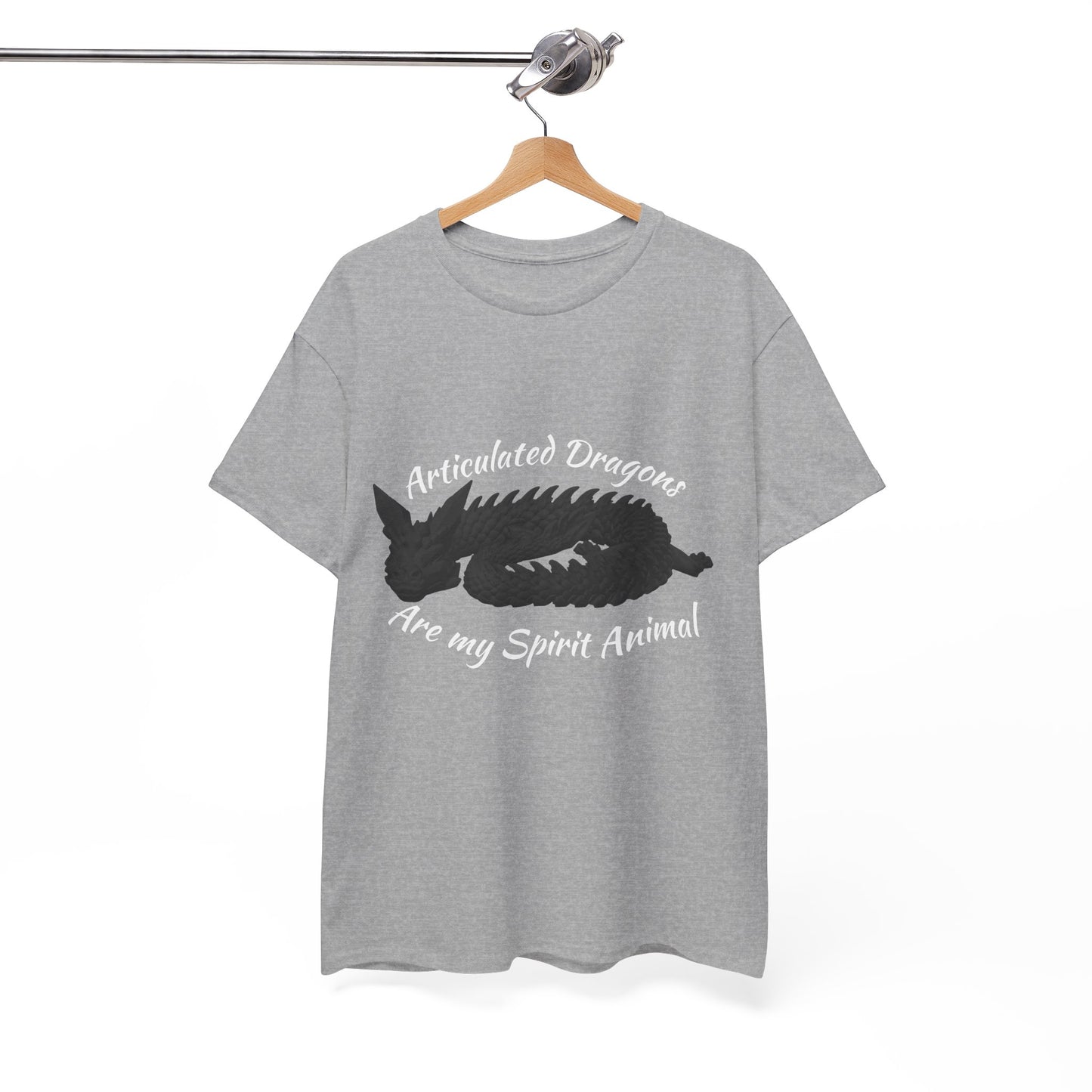 Black Articulated Dragons Spirit Animal Tee, Unisex Cotton T-Shirt, Dragon Lover Gift, Fantasy Apparel, Unique Graphic Tee