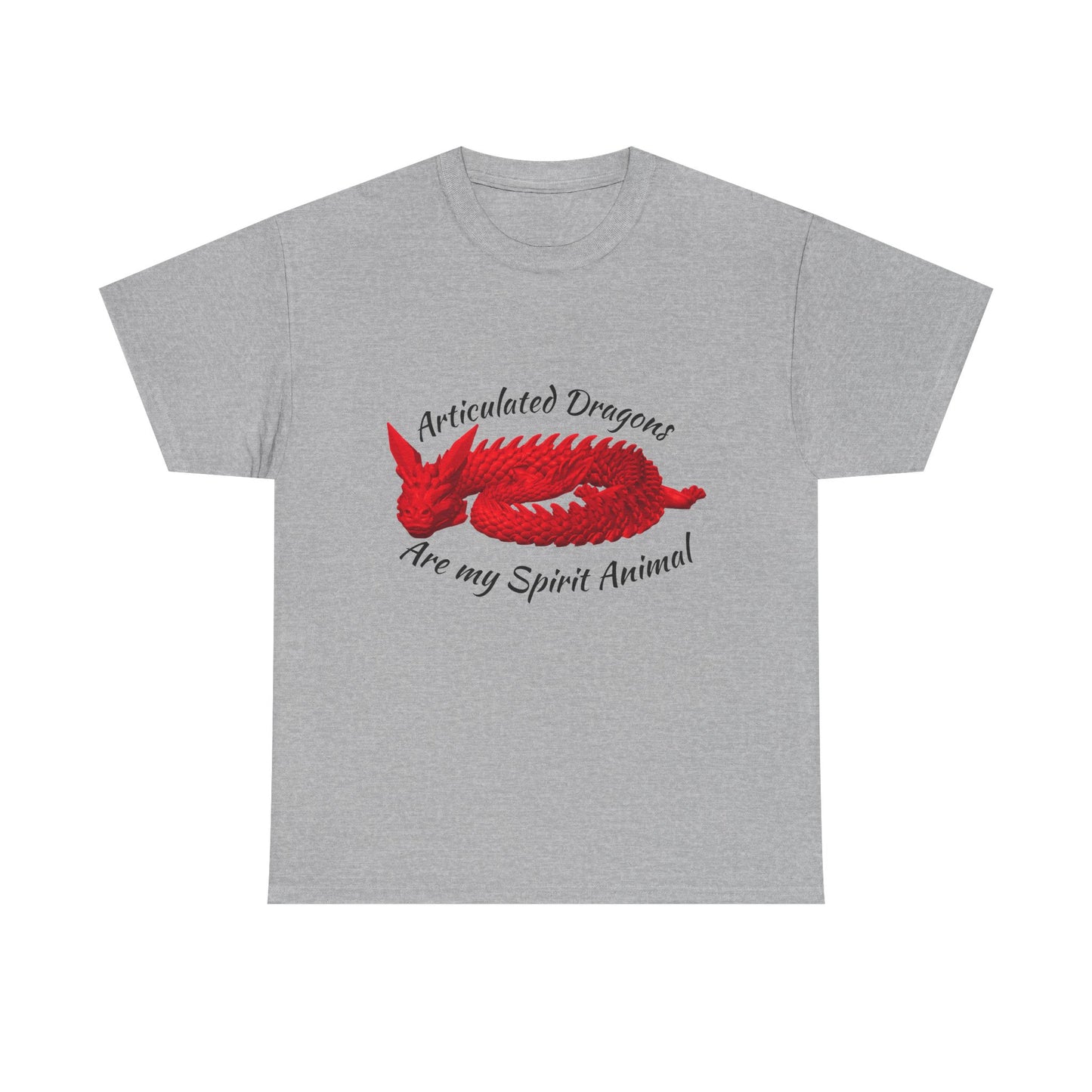 Articulated Dragons Spirit Animal Tee, Unisex Cotton T-Shirt, Dragon Lover Gift, Fantasy Apparel, Unique Graphic Tee