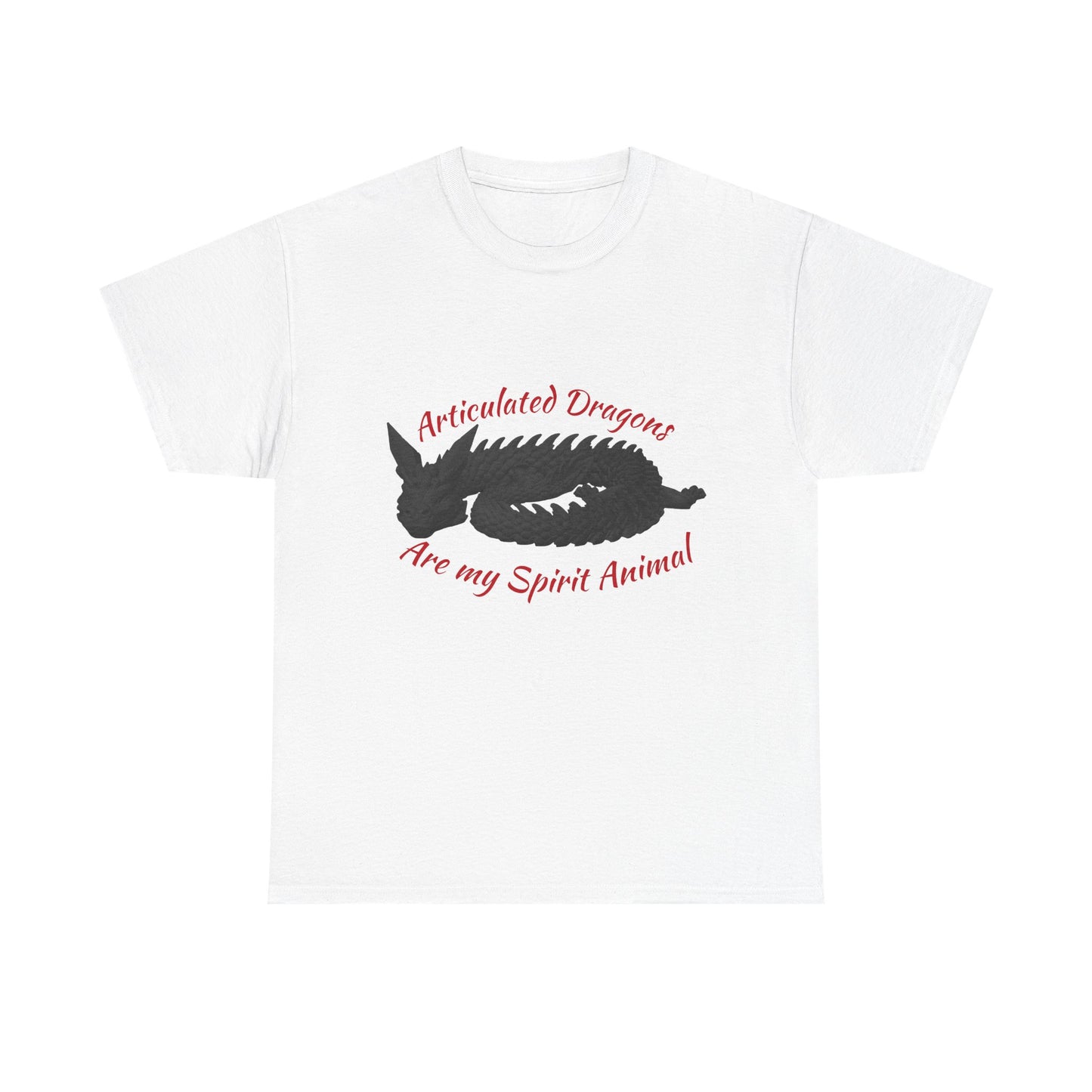 Black Articulated Dragons Spirit Animal Tee, Unisex Cotton T-Shirt, Dragon Lover Gift, Fantasy Apparel, Unique Graphic Tee