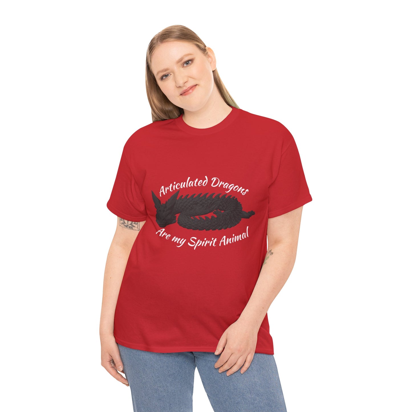 Black Articulated Dragons Spirit Animal Tee, Unisex Cotton T-Shirt, Dragon Lover Gift, Fantasy Apparel, Unique Graphic Tee