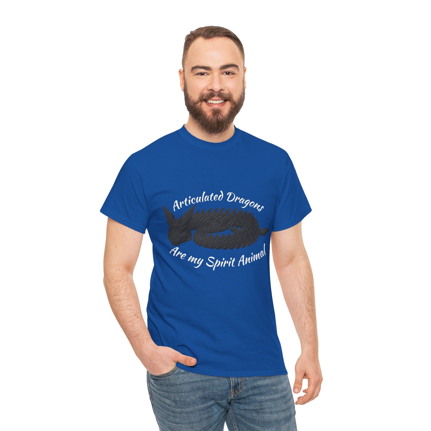 Black Articulated Dragons Spirit Animal Tee, Unisex Cotton T-Shirt, Dragon Lover Gift, Fantasy Apparel, Unique Graphic Tee