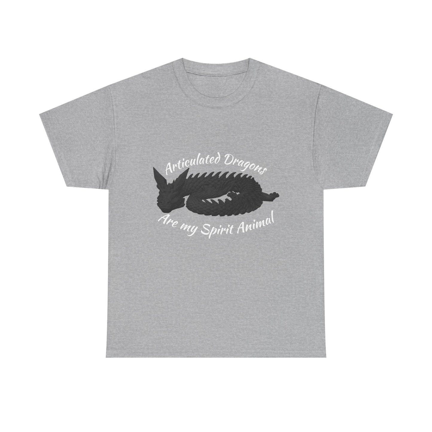 Black Articulated Dragons Spirit Animal Tee, Unisex Cotton T-Shirt, Dragon Lover Gift, Fantasy Apparel, Unique Graphic Tee