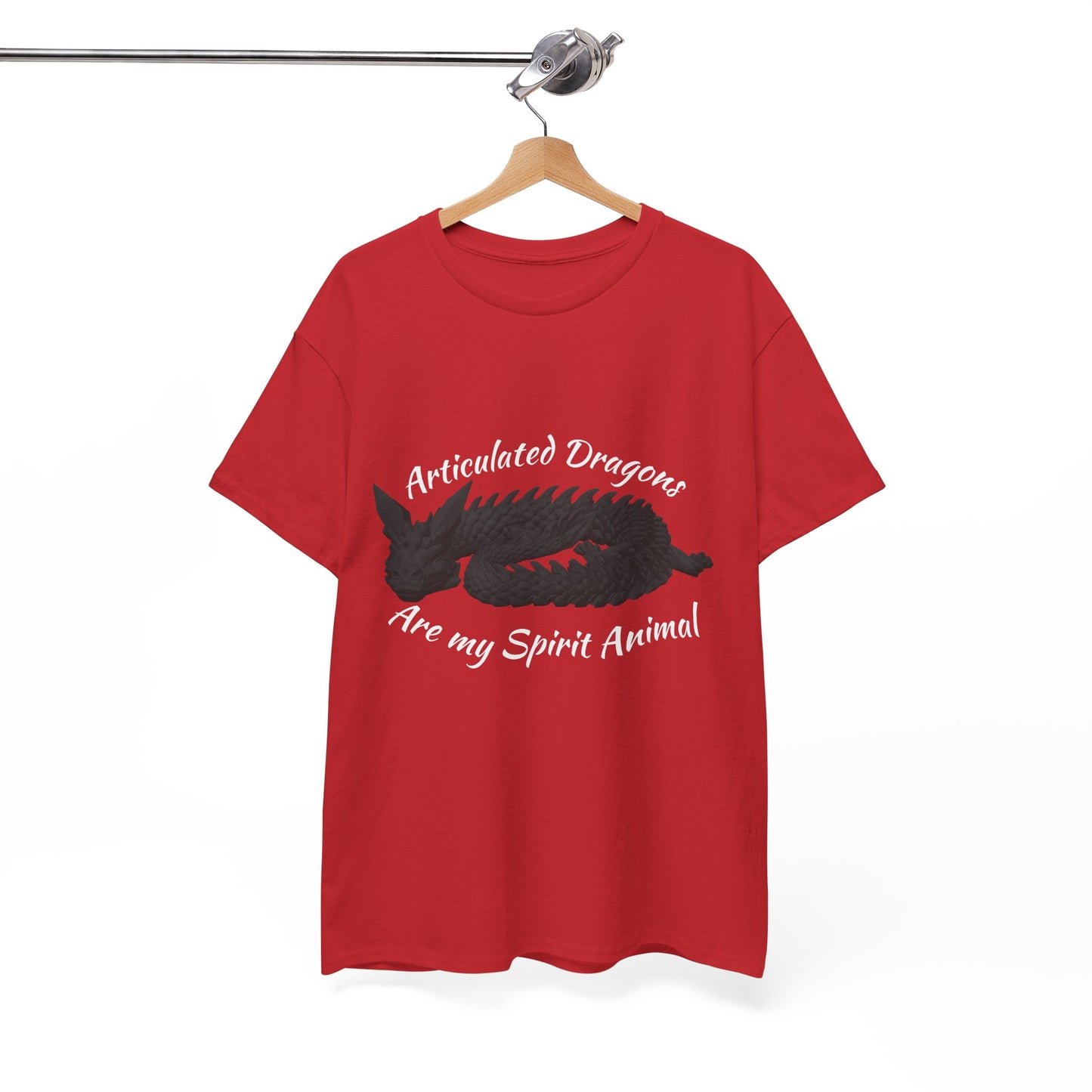 Black Articulated Dragons Spirit Animal Tee, Unisex Cotton T-Shirt, Dragon Lover Gift, Fantasy Apparel, Unique Graphic Tee