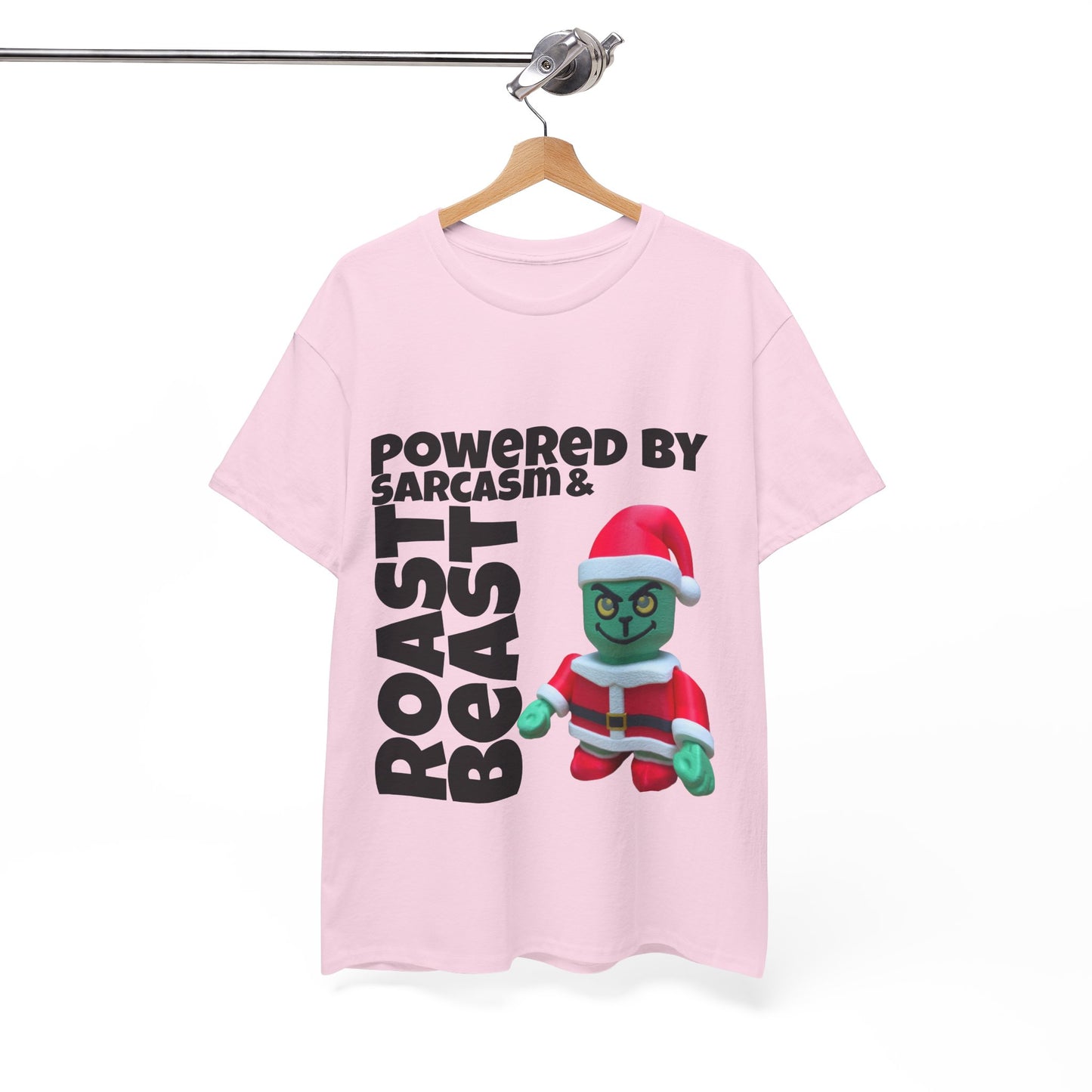 Funny Grinch Unisex Heavy Cotton Tee, Christmas Holiday Shirt, Sarcastic Grinch Tee, Humorous Graphic Tee, Festive Cotton T-shirt