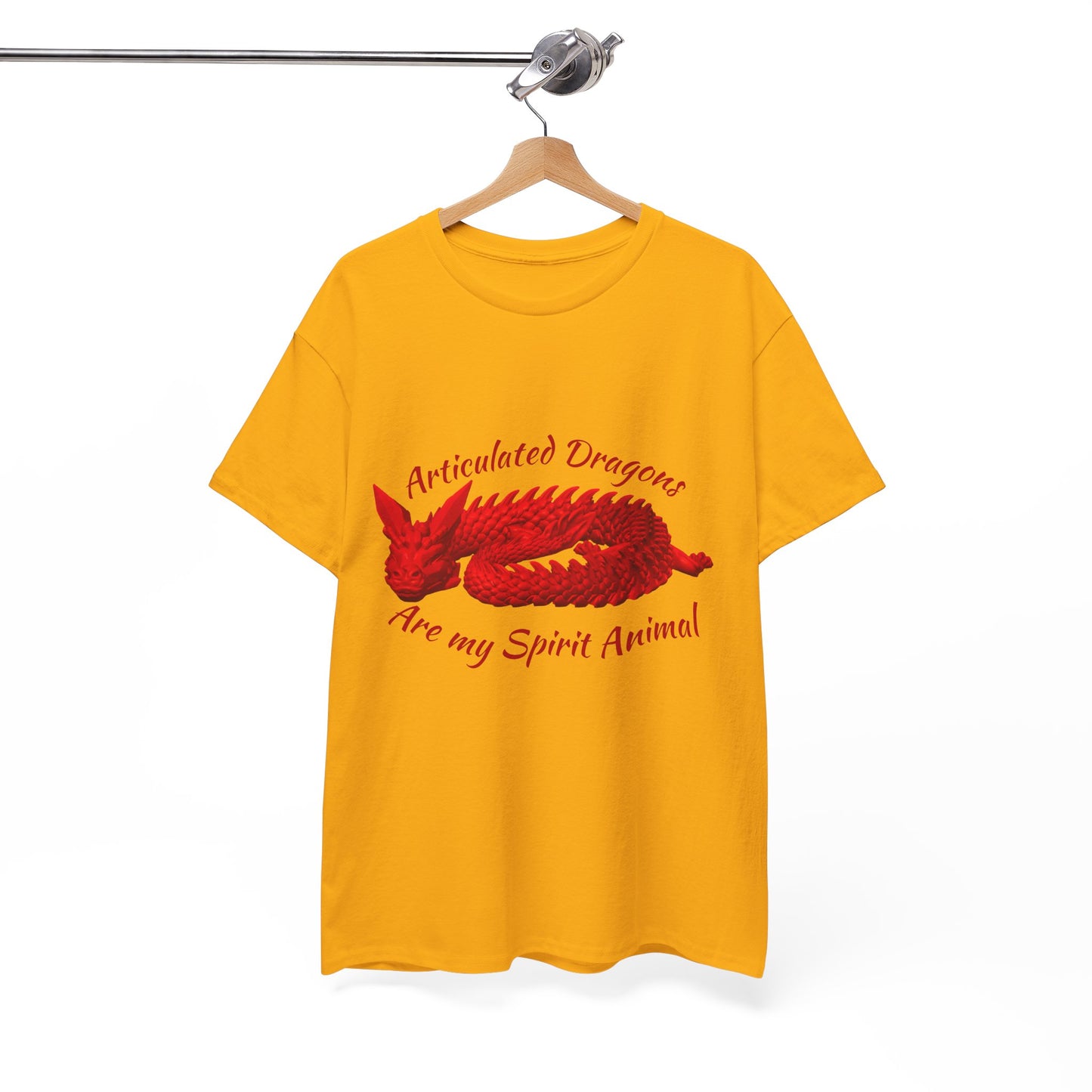 Articulated Dragons Spirit Animal Tee, Unisex Cotton T-Shirt, Dragon Lover Gift, Fantasy Apparel, Unique Graphic Tee