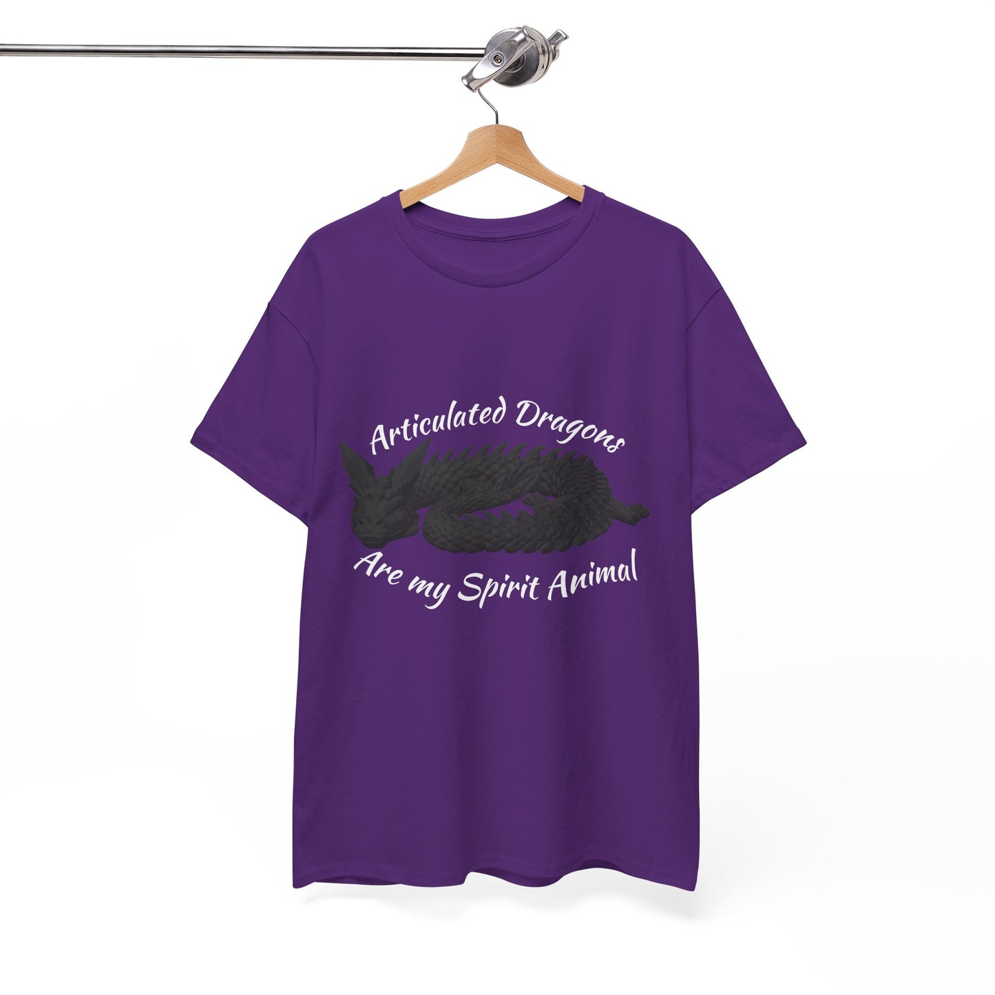 Black Articulated Dragons Spirit Animal Tee, Unisex Cotton T-Shirt, Dragon Lover Gift, Fantasy Apparel, Unique Graphic Tee