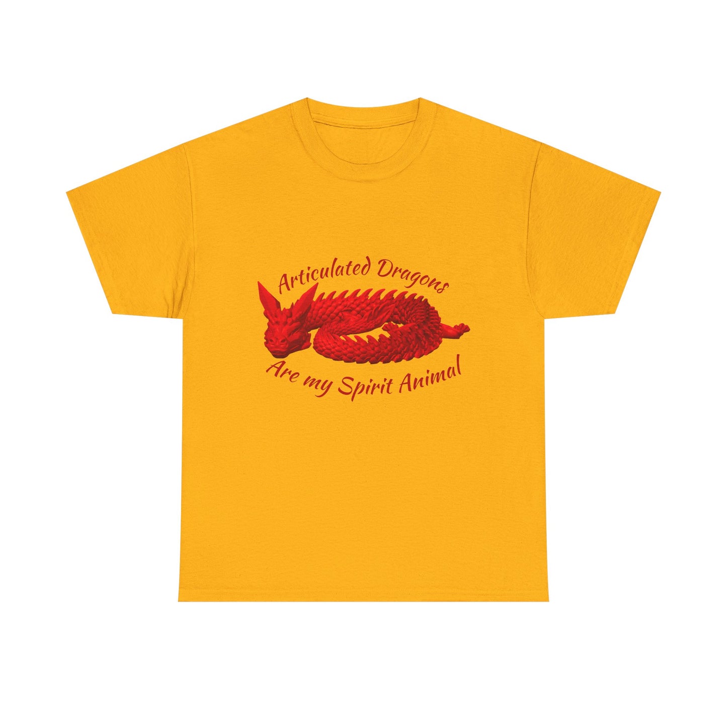 Articulated Dragons Spirit Animal Tee, Unisex Cotton T-Shirt, Dragon Lover Gift, Fantasy Apparel, Unique Graphic Tee
