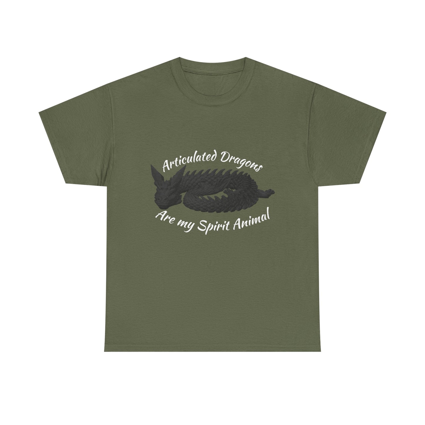 Black Articulated Dragons Spirit Animal Tee, Unisex Cotton T-Shirt, Dragon Lover Gift, Fantasy Apparel, Unique Graphic Tee