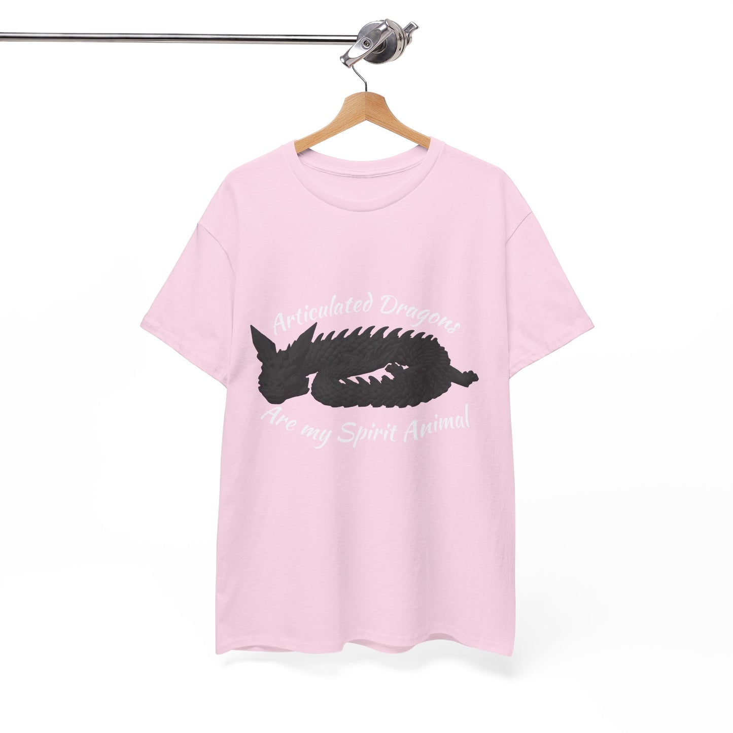 Black Articulated Dragons Spirit Animal Tee, Unisex Cotton T-Shirt, Dragon Lover Gift, Fantasy Apparel, Unique Graphic Tee