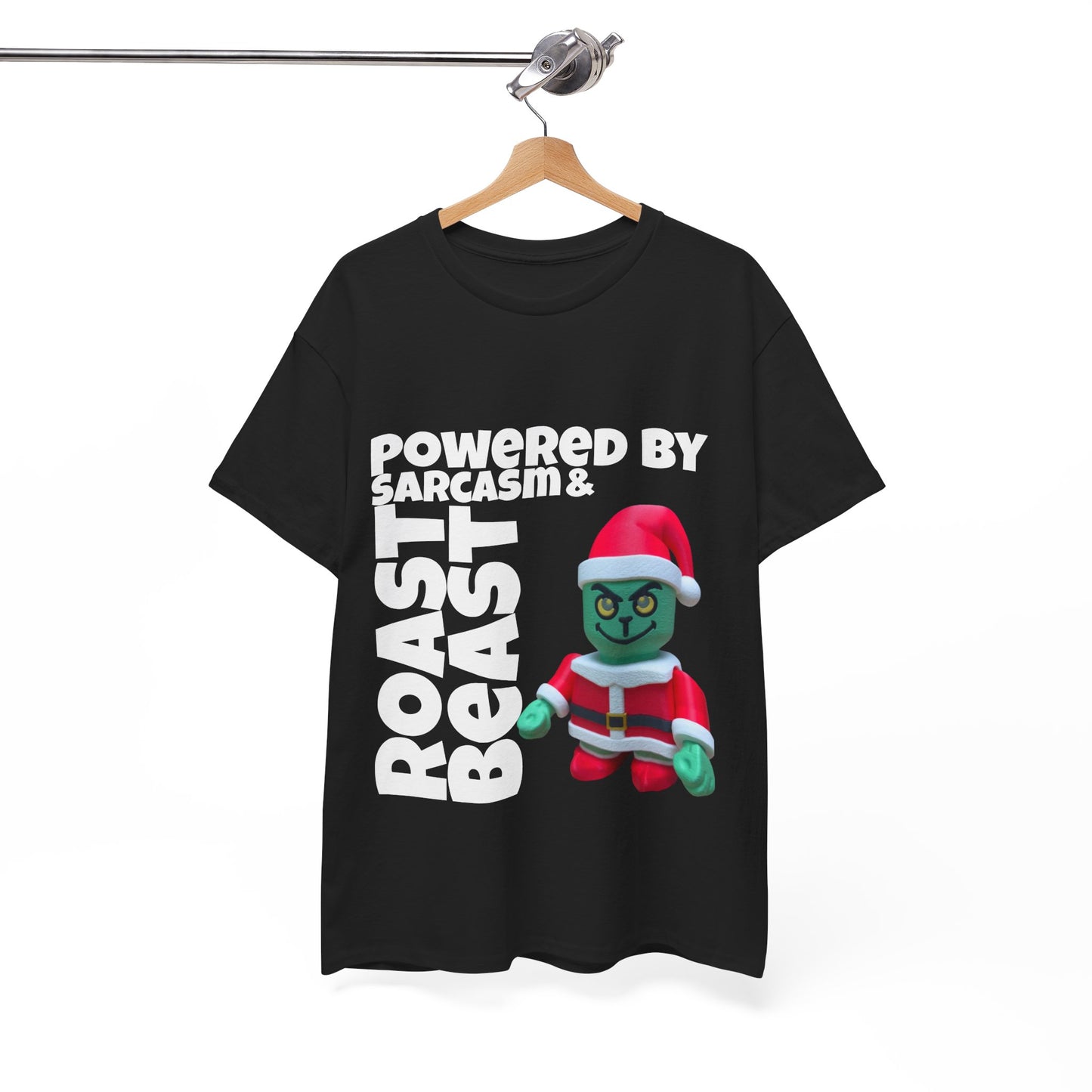 Funny Grinch Unisex Heavy Cotton Tee, Christmas Holiday Shirt, Sarcastic Grinch Tee, Humorous Graphic Tee, Festive Cotton T-shirt