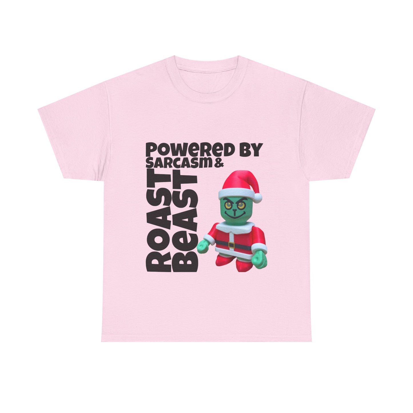 Funny Grinch Unisex Heavy Cotton Tee, Christmas Holiday Shirt, Sarcastic Grinch Tee, Humorous Graphic Tee, Festive Cotton T-shirt