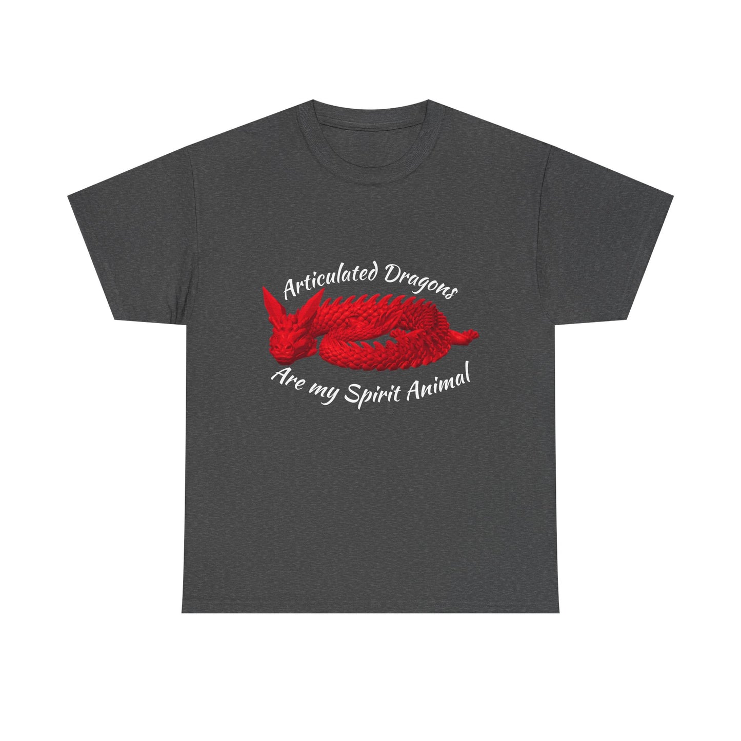 Articulated Dragons Spirit Animal Tee, Unisex Cotton T-Shirt, Dragon Lover Gift, Fantasy Apparel, Unique Graphic Tee