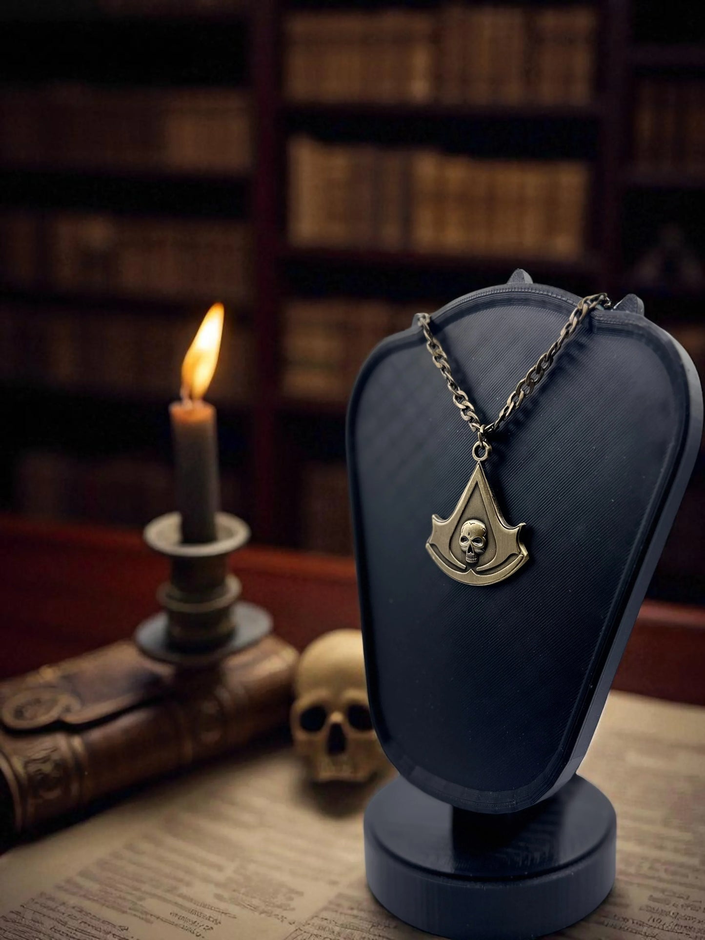 🗡️ “Mark of the Brotherhood” — Assassin’s Creed Pendant Necklace - MacGuffin Shop