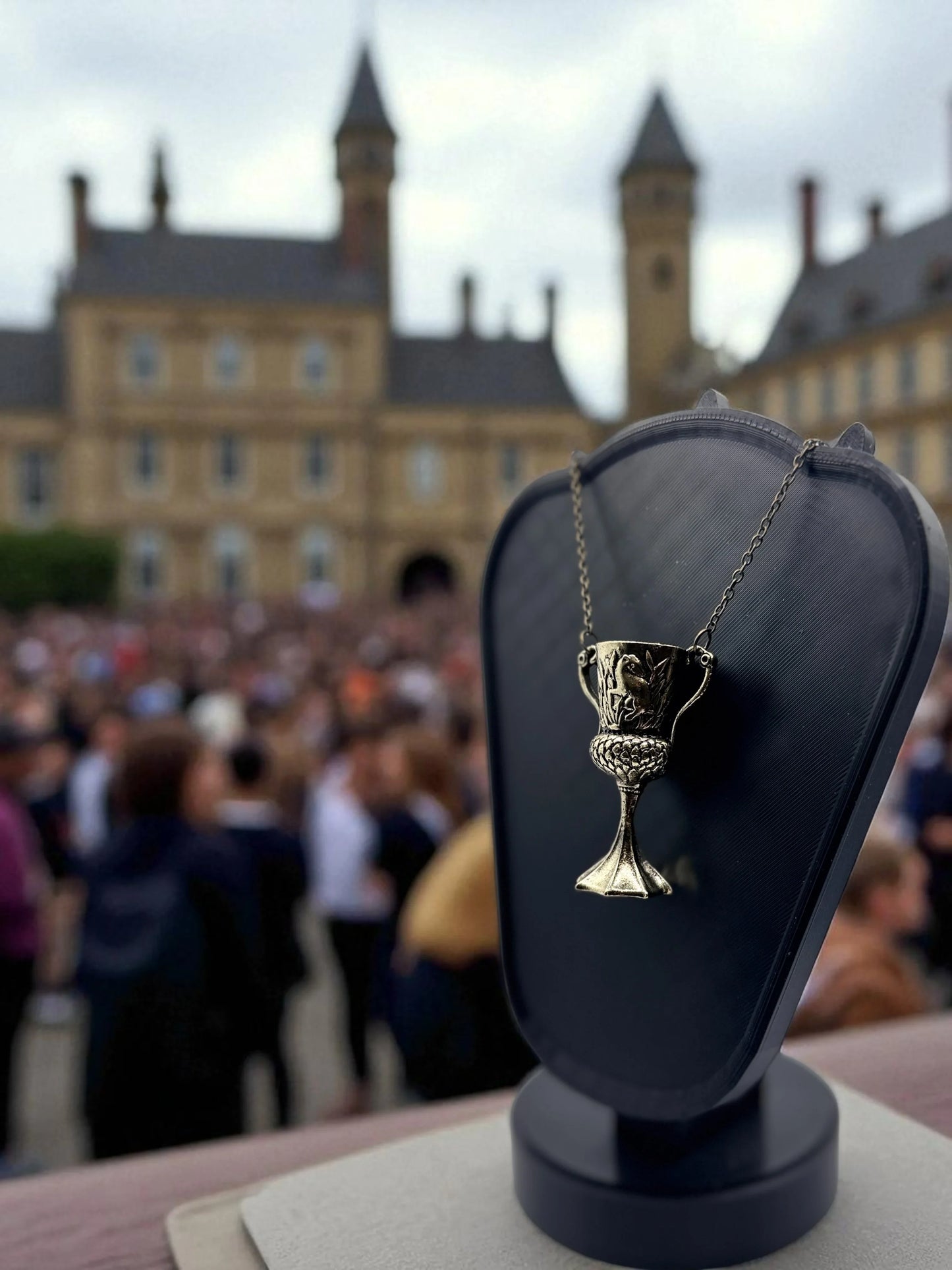 🏆 “Only One Will Hoist the Cup…” — Triwizard Cup Pendant Necklace - MacGuffin Shop
