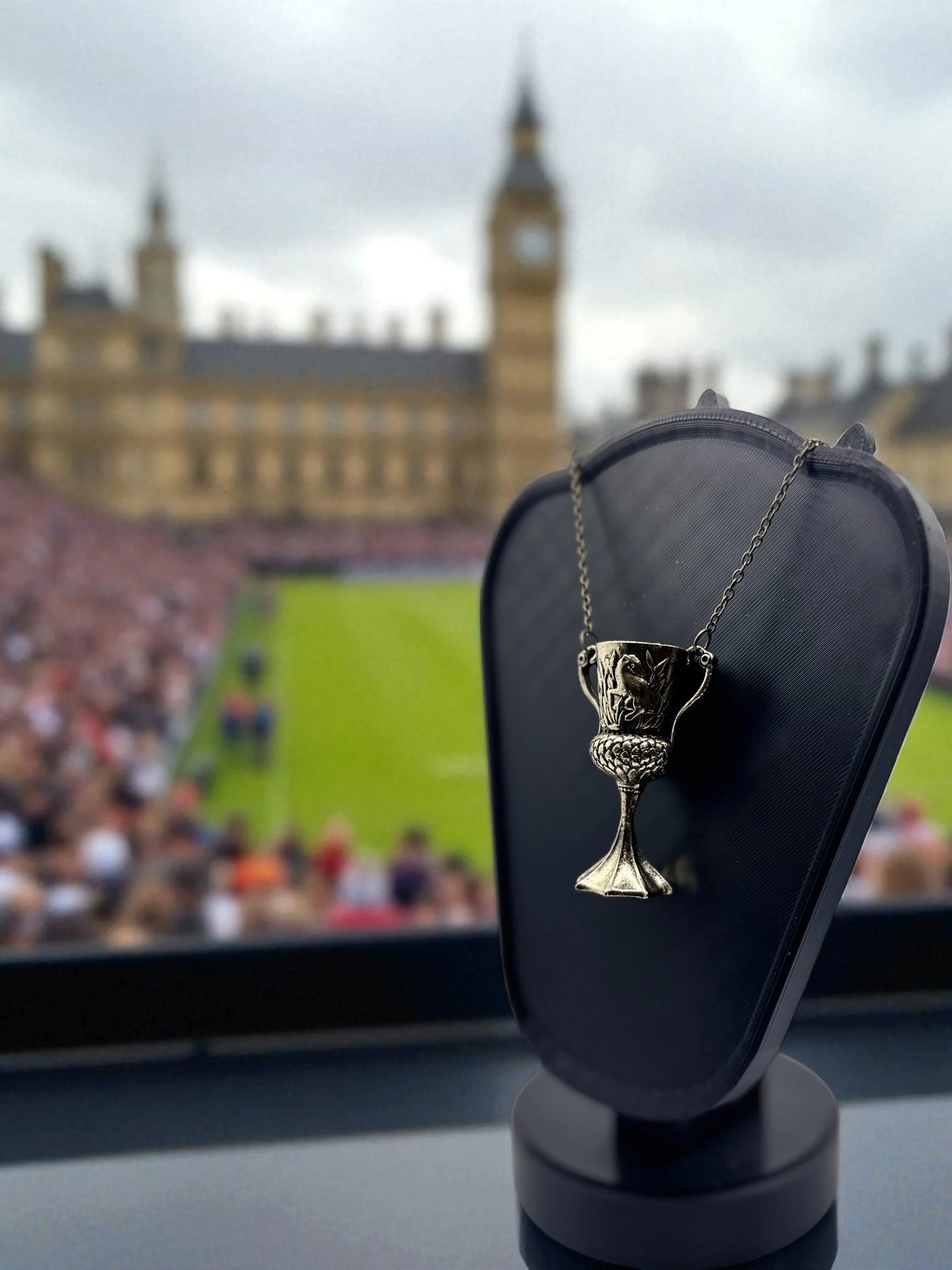 🏆 “Only One Will Hoist the Cup…” — Triwizard Cup Pendant Necklace - MacGuffin Shop