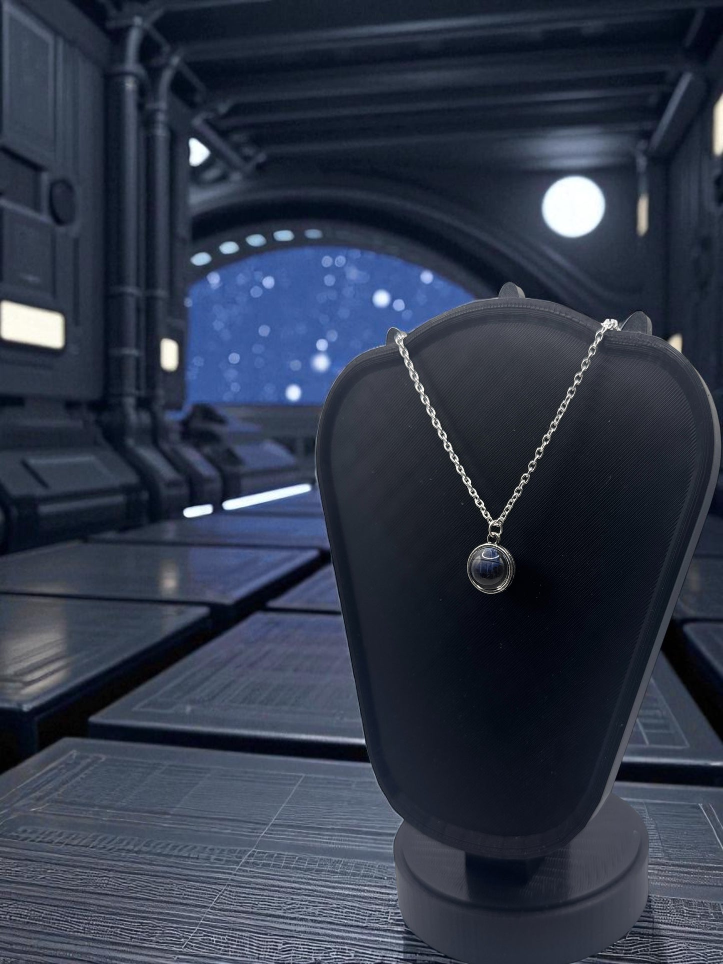 🌑 “That’s No Moon” — Death Star Pendant Necklace - MacGuffin Shop