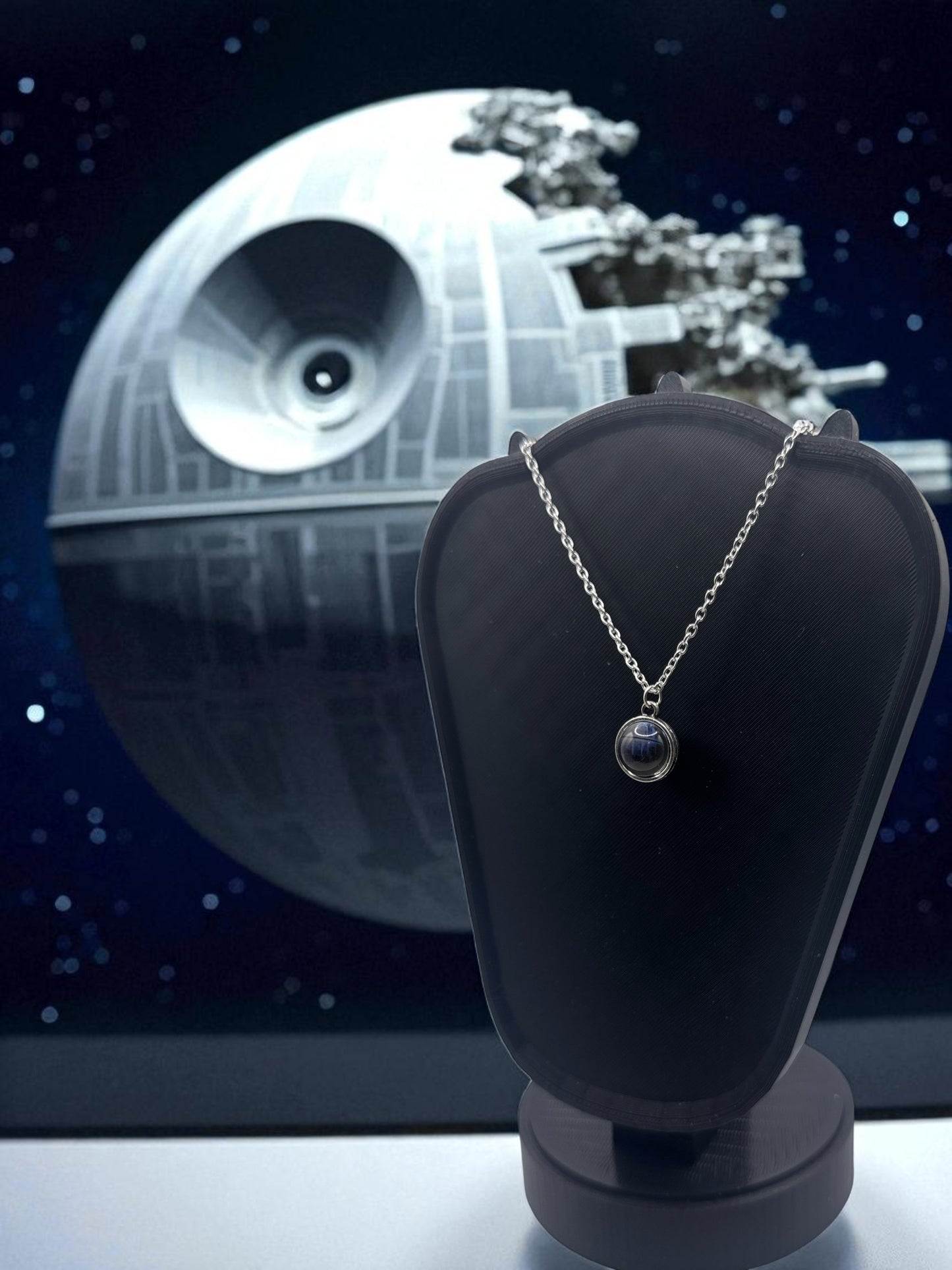 🌑 “That’s No Moon” — Death Star Pendant Necklace - MacGuffin Shop