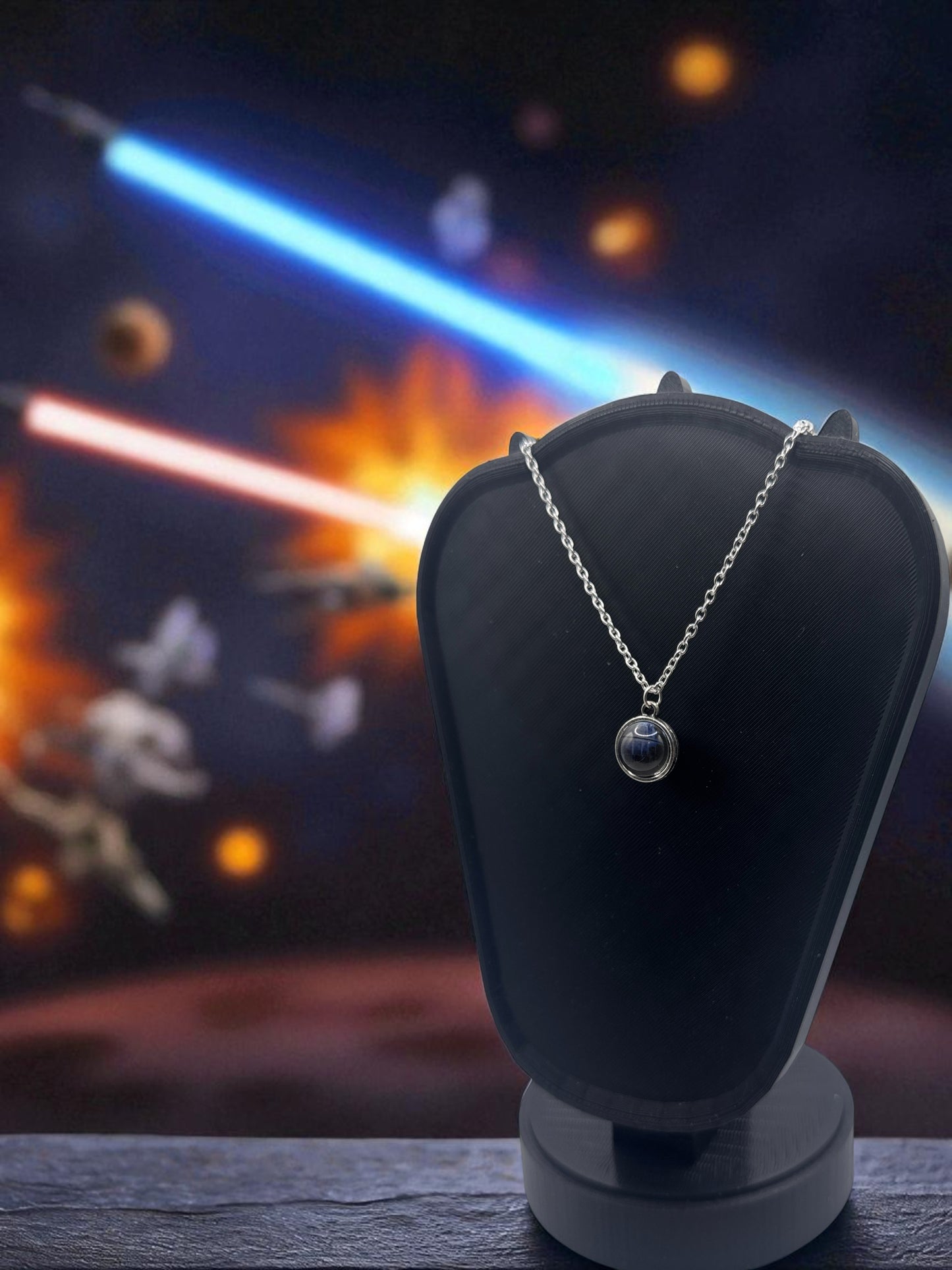 🌑 “That’s No Moon” — Death Star Pendant Necklace - MacGuffin Shop