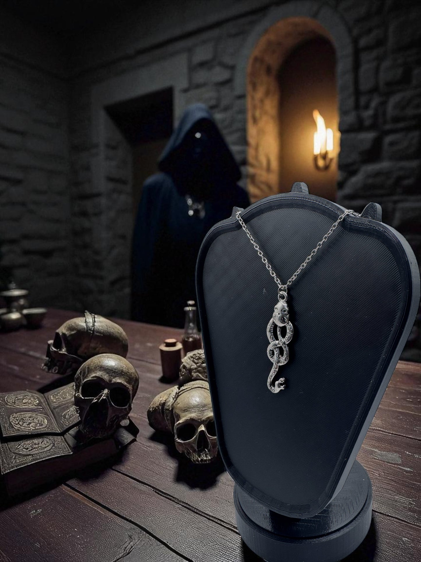 💀 “Marked by Dark Power” — Death Eater Keychain - MacGuffin Shop