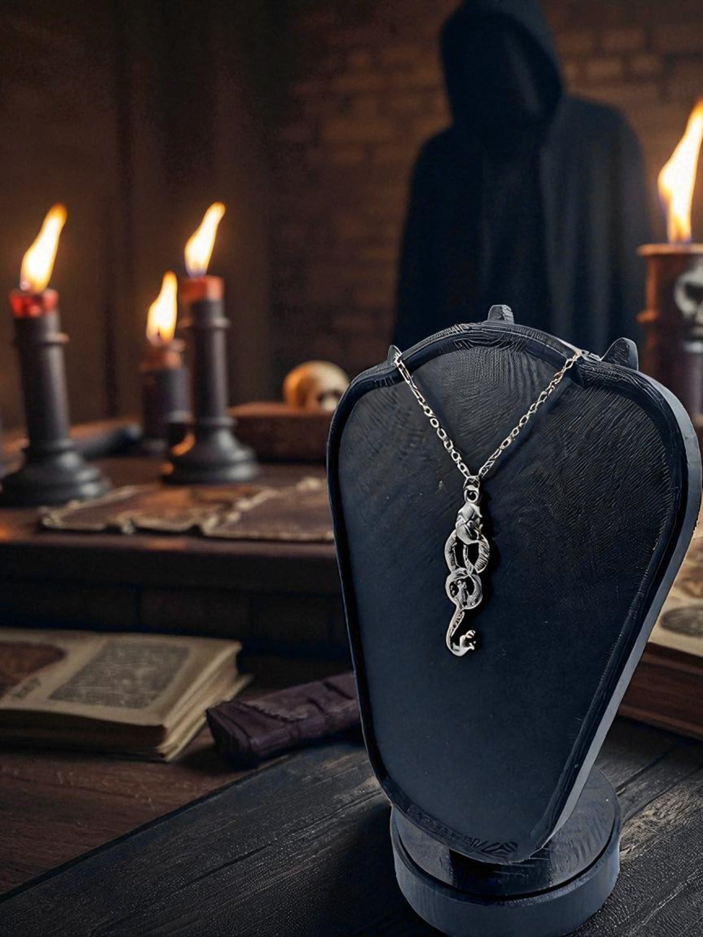 💀 “Marked by Dark Power” — Death Eater Keychain - MacGuffin Shop