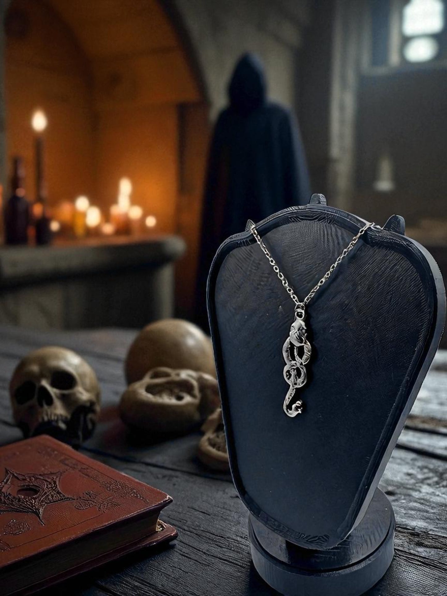 💀 “Marked by Dark Power” — Death Eater Keychain - MacGuffin Shop