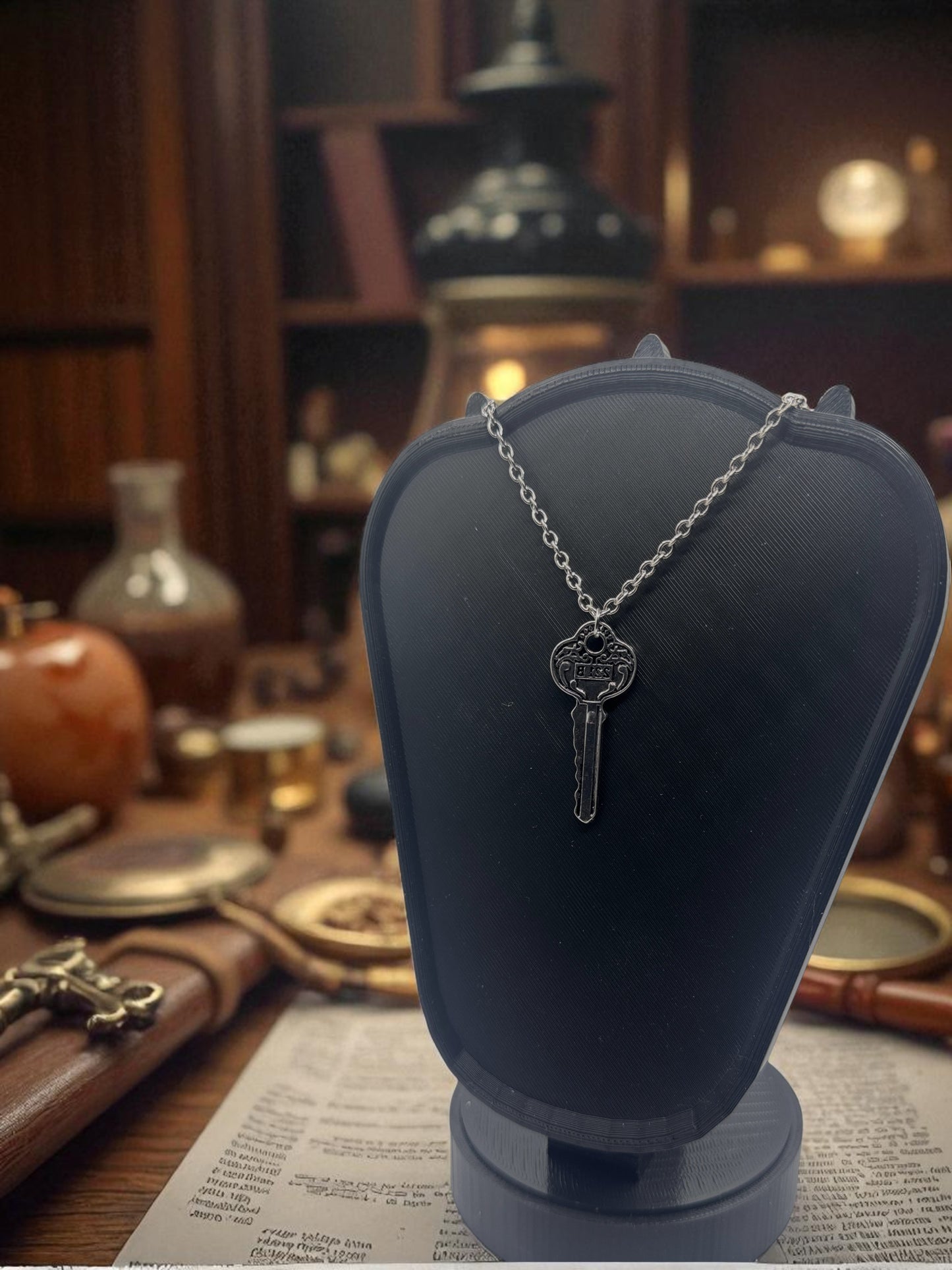 🕵 “Key to Baker Street” — Sherlock Holmes 221B Pendant Necklace - MacGuffin Shop