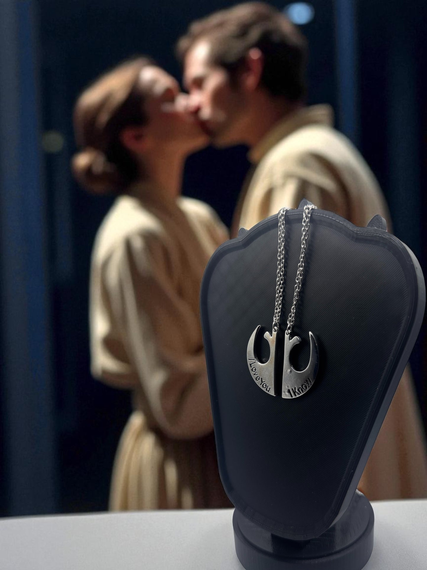 💌 "I Love You / I Know" — Rebel Alliance Pendant Set - MacGuffin Shop