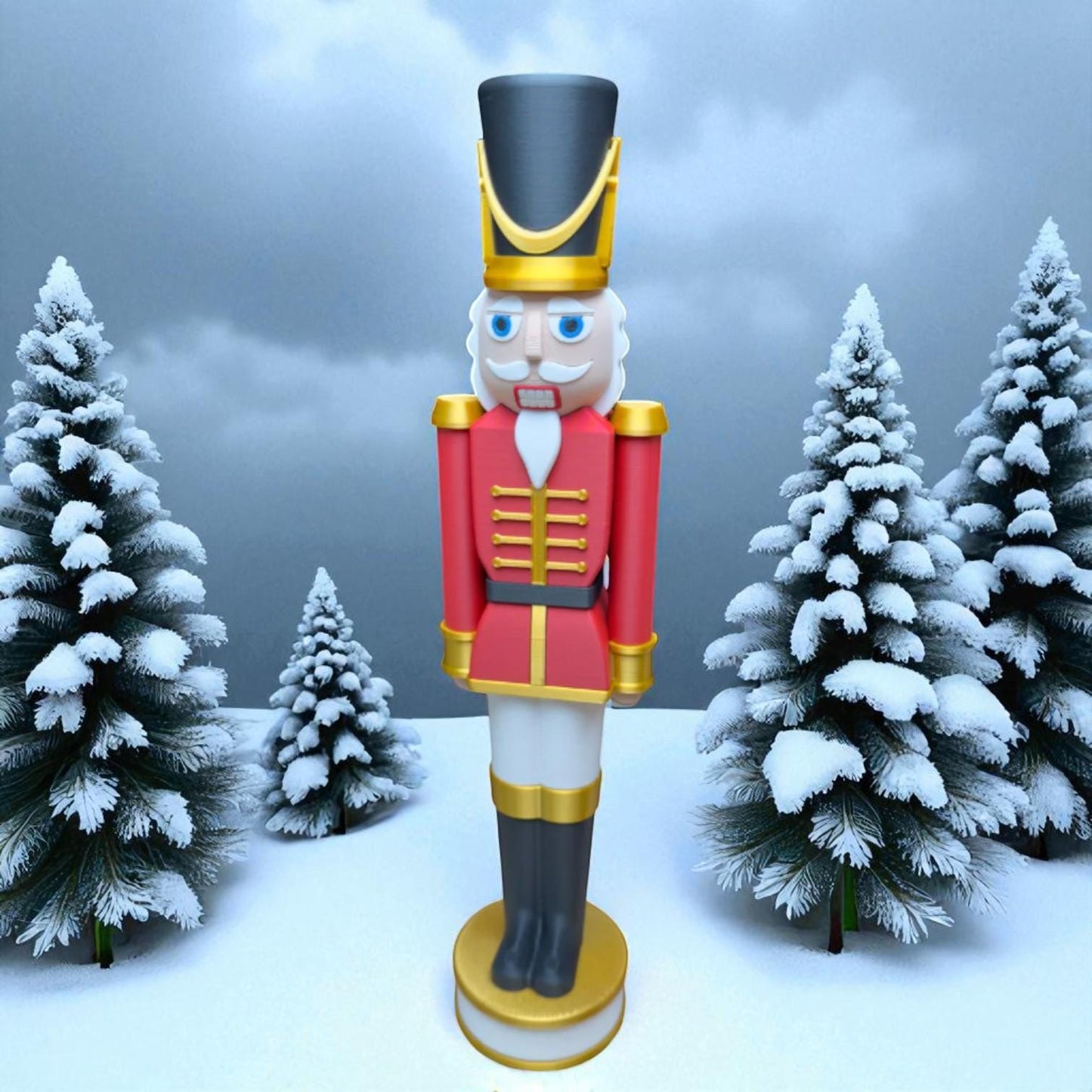 Classic Red and Black Chunkable Nutcracker
