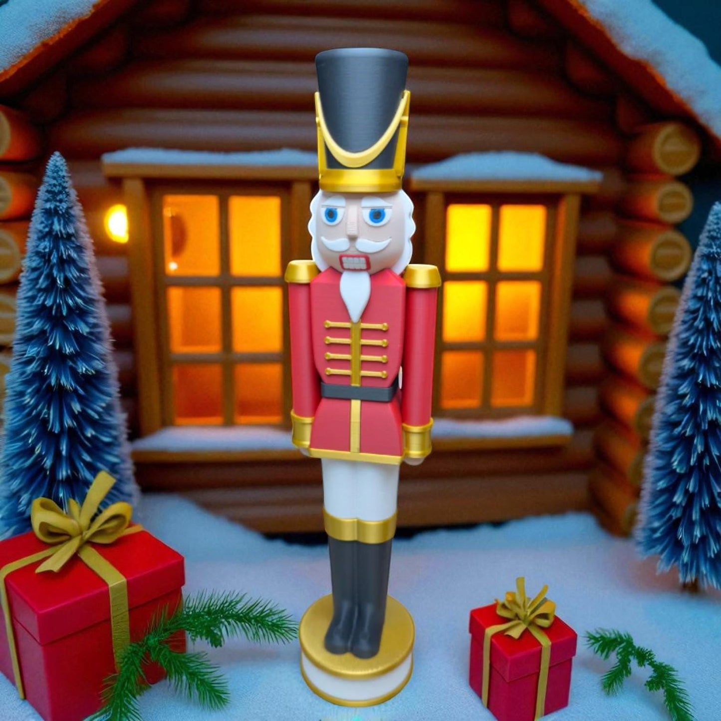 Classic Red and Black Chunkable Nutcracker