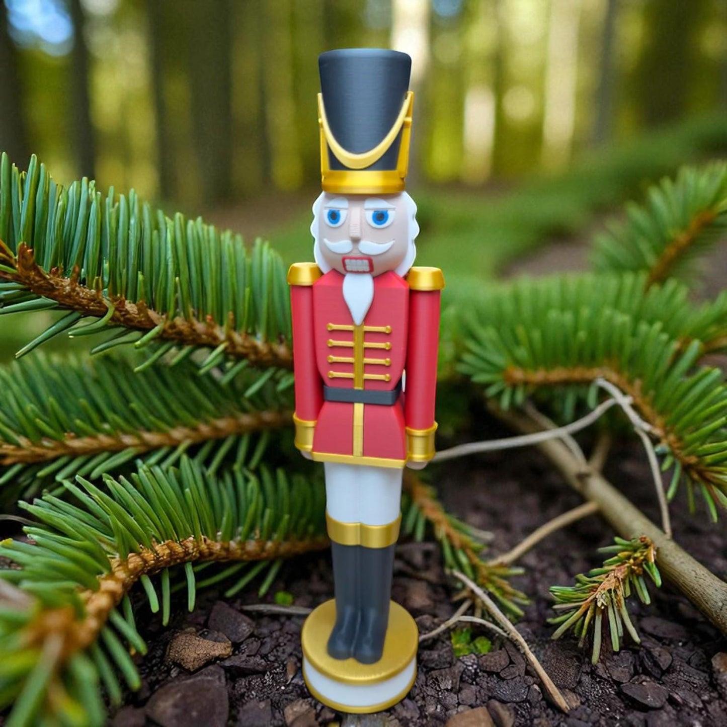 Classic Red and Black Chunkable Nutcracker