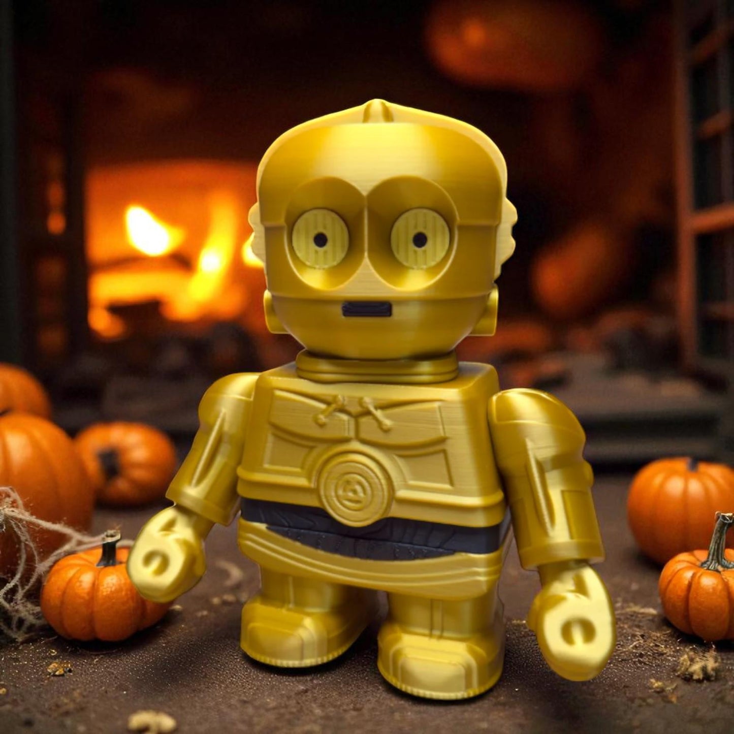 Chunk-3PO: 3D Printed Sci-Fi Droid Figure