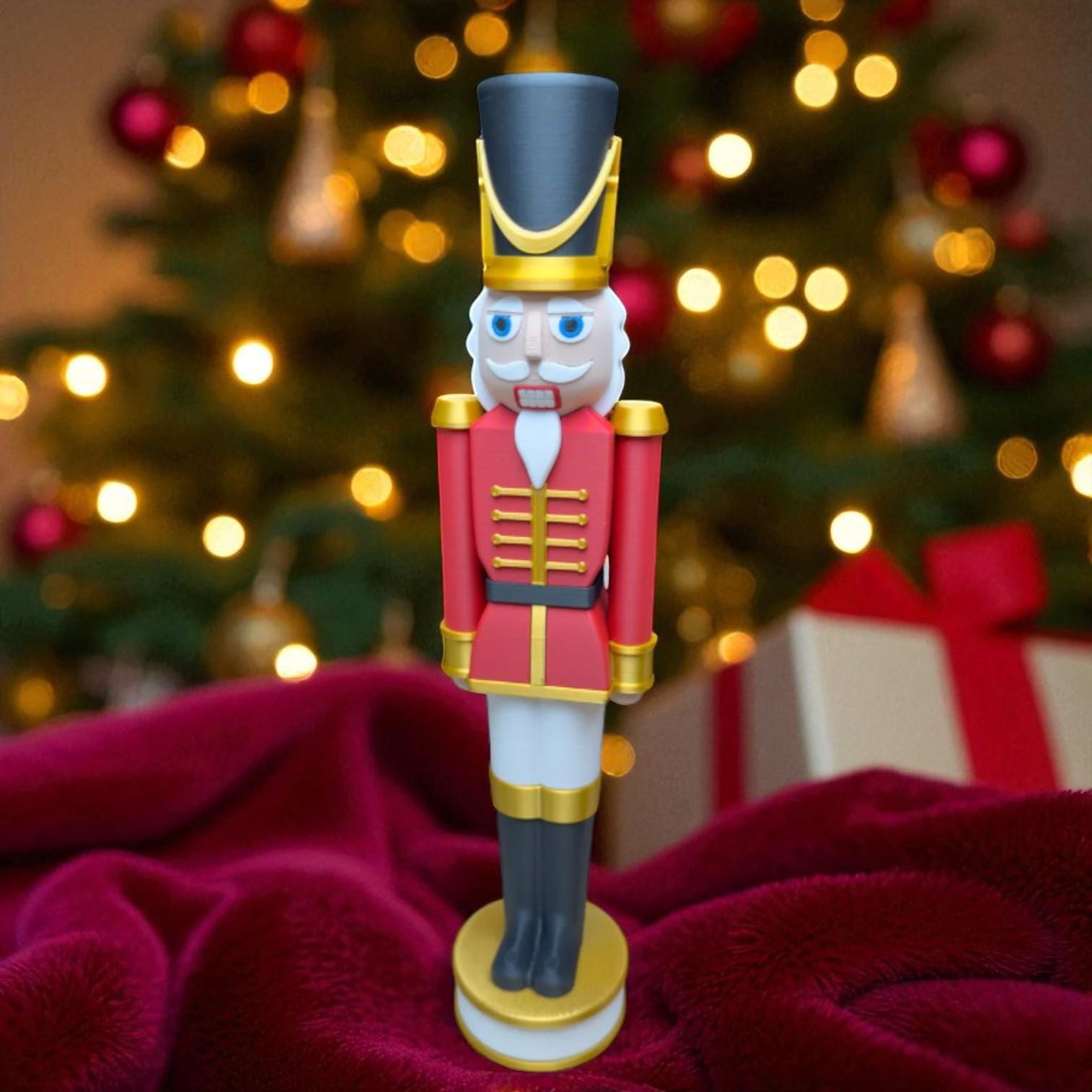 Classic Red and Black Chunkable Nutcracker
