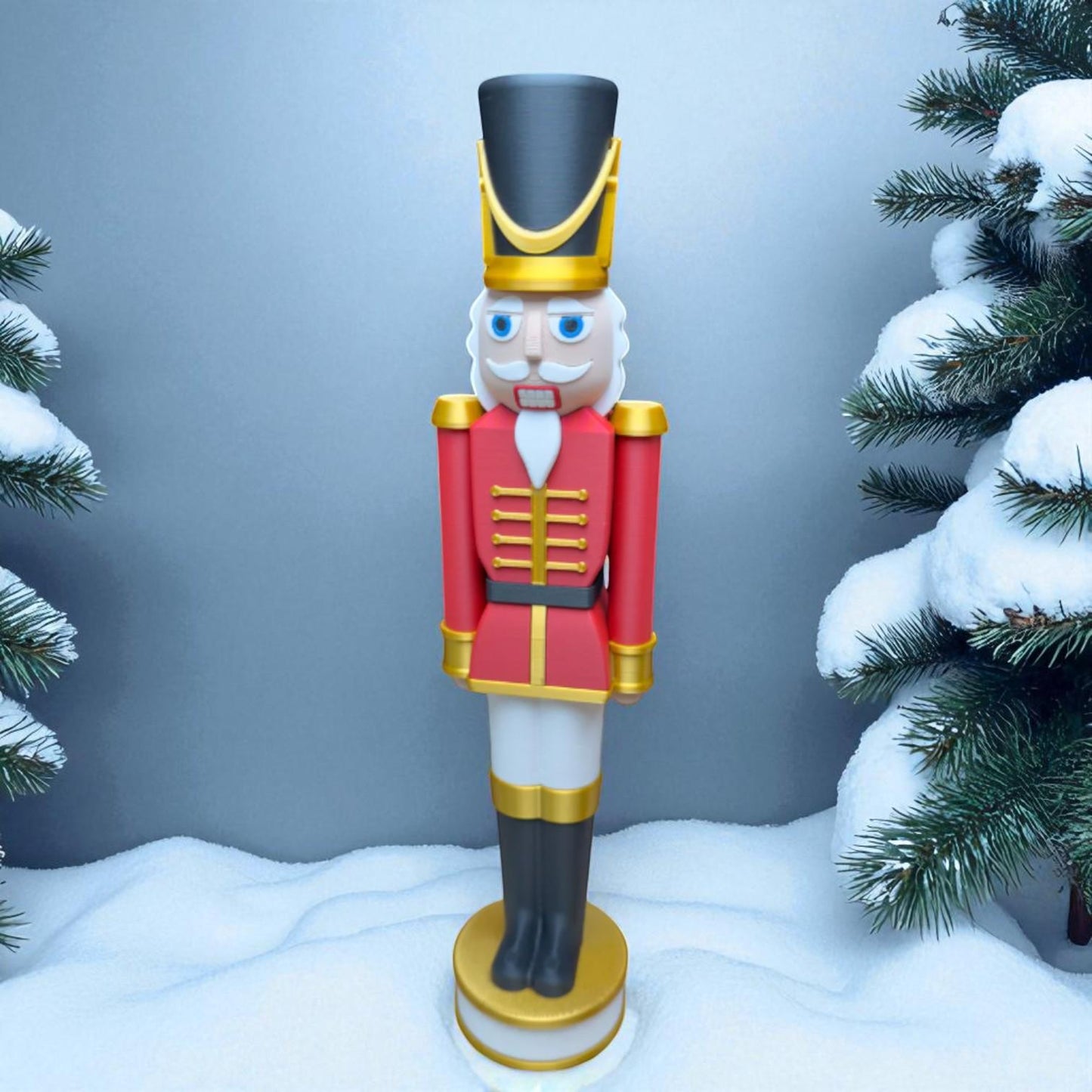 Classic Red and Black Chunkable Nutcracker