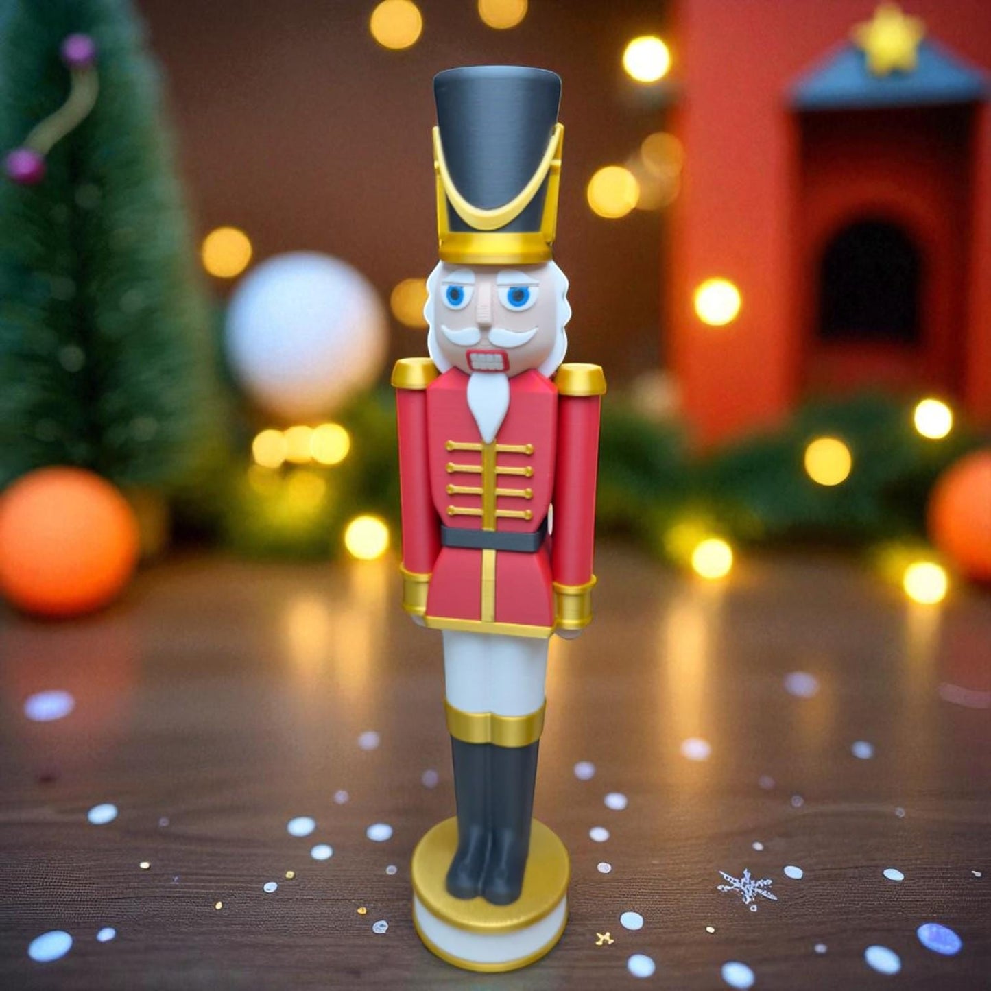 Classic Red and Black Chunkable Nutcracker