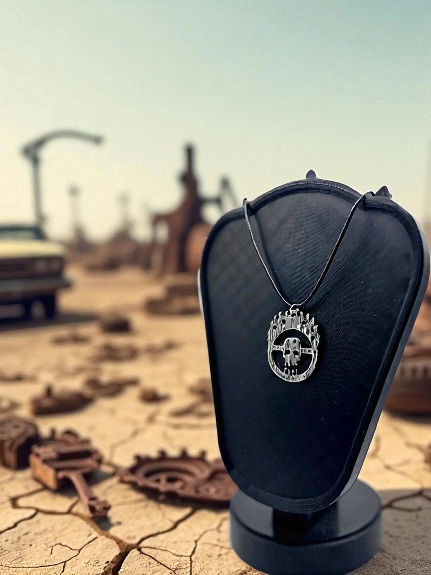 🔥 “Witness Me!” — Mad Max War Boys Flaming Skull Pendant Necklace - MacGuffin Shop