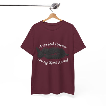 Black Articulated Dragons Spirit Animal Tee, Unisex Cotton T-Shirt, Dragon Lover Gift, Fantasy Apparel, Unique Graphic Tee