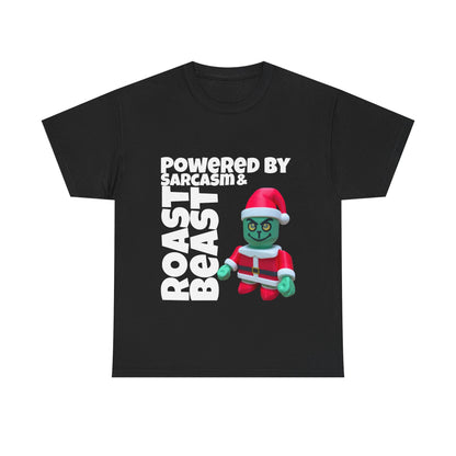 Funny Grinch Unisex Heavy Cotton Tee, Christmas Holiday Shirt, Sarcastic Grinch Tee, Humorous Graphic Tee, Festive Cotton T-shirt