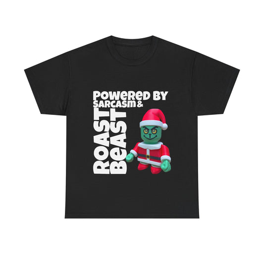 Funny Grinch Unisex Heavy Cotton Tee, Christmas Holiday Shirt, Sarcastic Grinch Tee, Humorous Graphic Tee, Festive Cotton T-shirt
