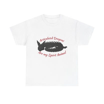 Black Articulated Dragons Spirit Animal Tee, Unisex Cotton T-Shirt, Dragon Lover Gift, Fantasy Apparel, Unique Graphic Tee