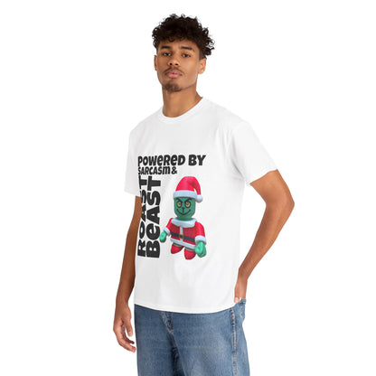 Funny Grinch Unisex Heavy Cotton Tee, Christmas Holiday Shirt, Sarcastic Grinch Tee, Humorous Graphic Tee, Festive Cotton T-shirt