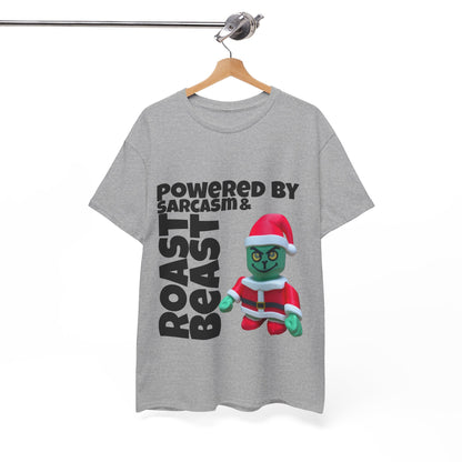 Funny Grinch Unisex Heavy Cotton Tee, Christmas Holiday Shirt, Sarcastic Grinch Tee, Humorous Graphic Tee, Festive Cotton T-shirt