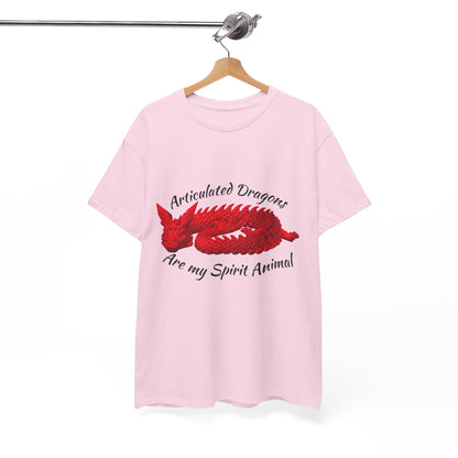 Articulated Dragons Spirit Animal Tee, Unisex Cotton T-Shirt, Dragon Lover Gift, Fantasy Apparel, Unique Graphic Tee