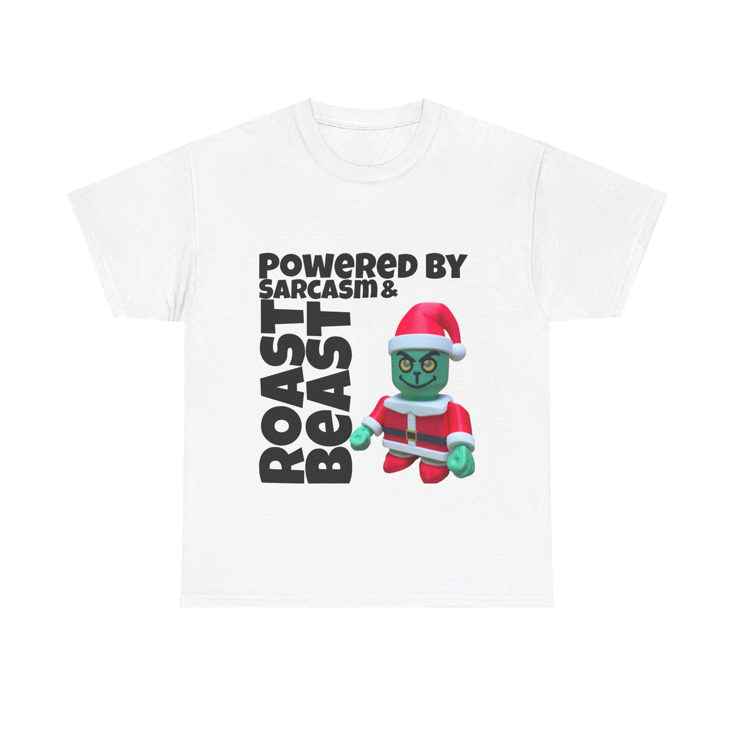 Funny Grinch Unisex Heavy Cotton Tee, Christmas Holiday Shirt, Sarcastic Grinch Tee, Humorous Graphic Tee, Festive Cotton T-shirt