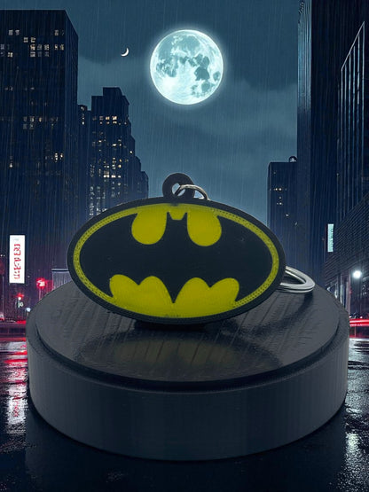 🦇 “I Am the Night” — Batman Emblem Keychain - MacGuffin Shop