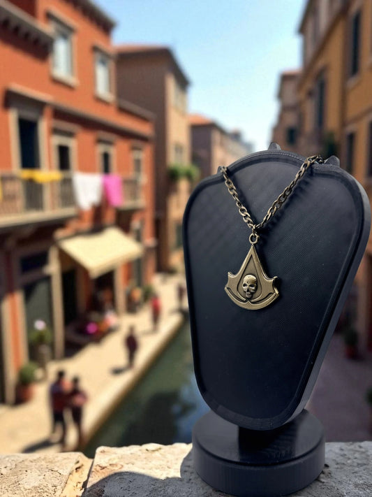 🗡️ “Mark of the Brotherhood” — Assassin’s Creed Pendant Necklace - MacGuffin Shop