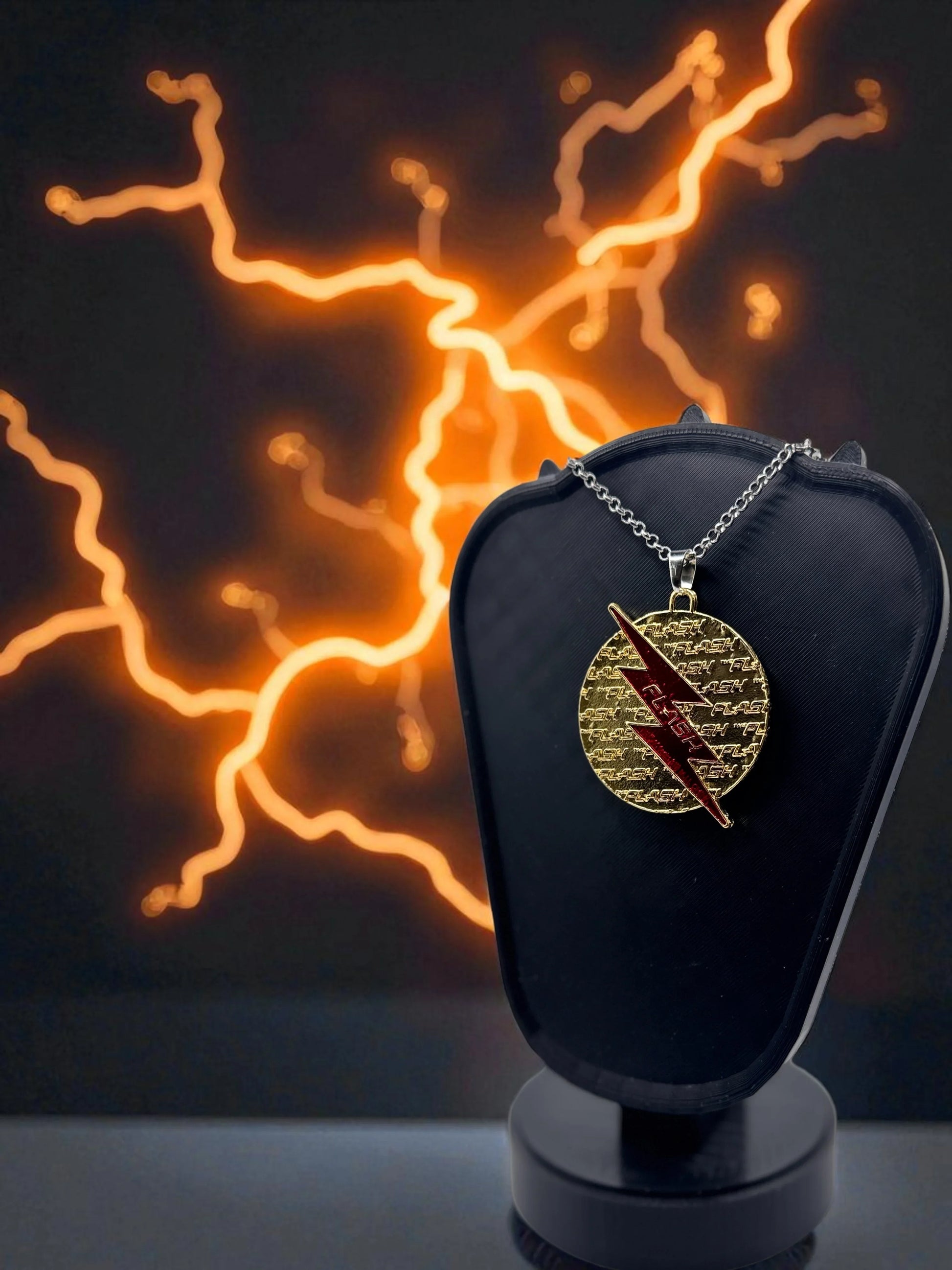 ⚡ "Flashpoint Fusion" — Reversible Flash Pendant Necklace - MacGuffin Shop