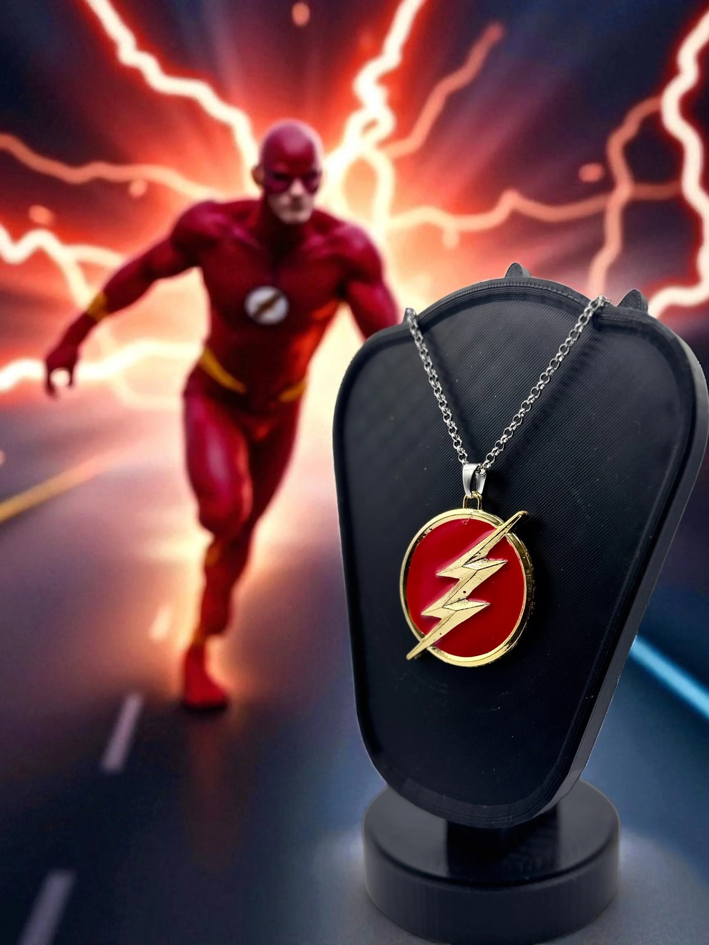 ⚡ "Flashpoint Fusion" — Reversible Flash Pendant Necklace - MacGuffin Shop