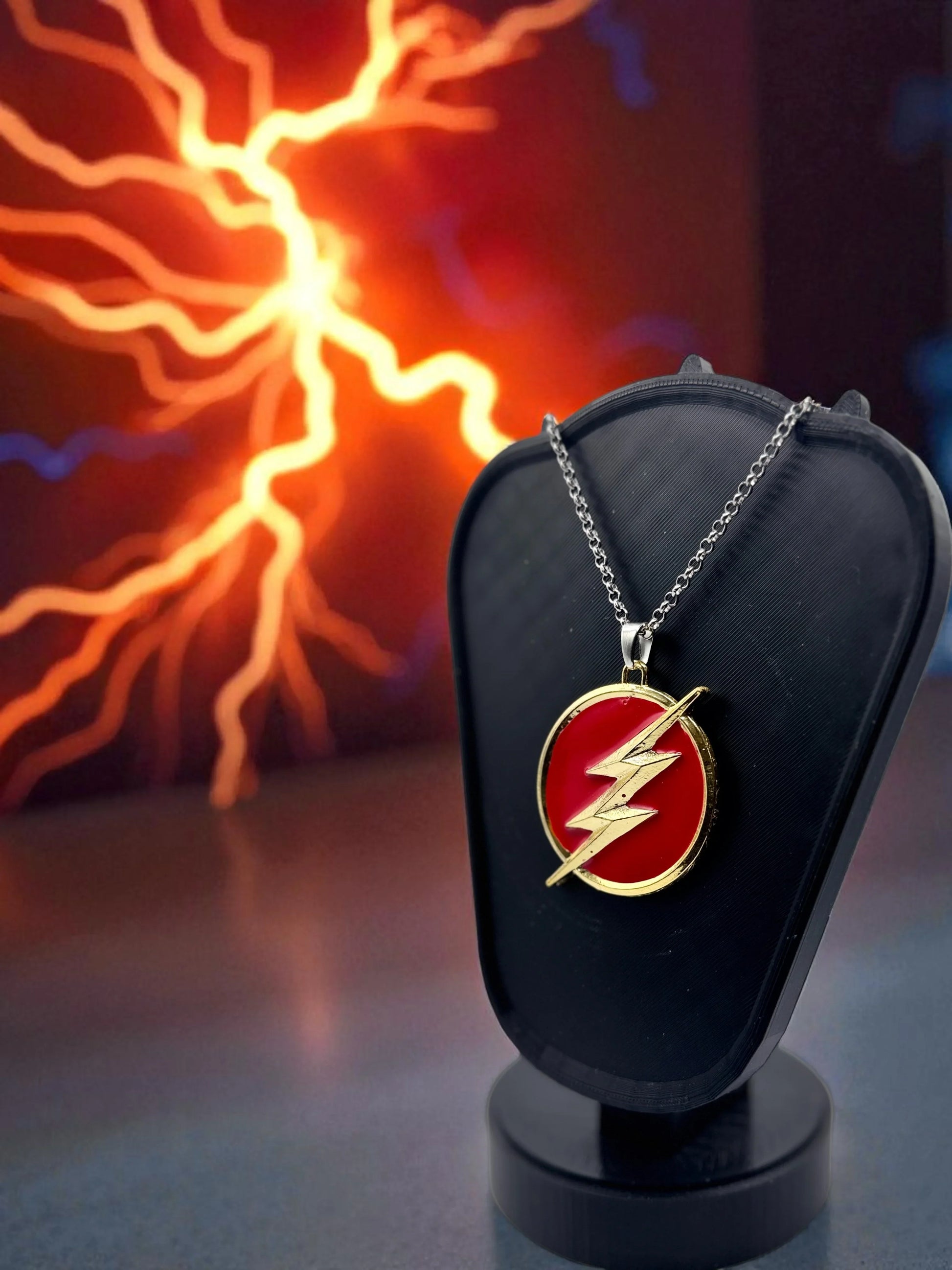 ⚡ "Flashpoint Fusion" — Reversible Flash Pendant Necklace - MacGuffin Shop